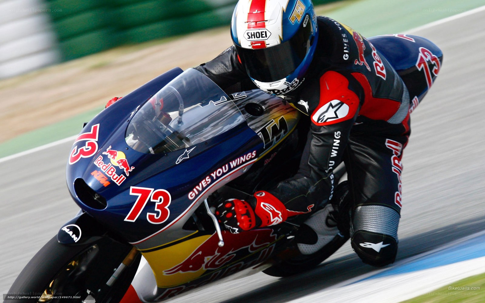 motorcycle racer on track