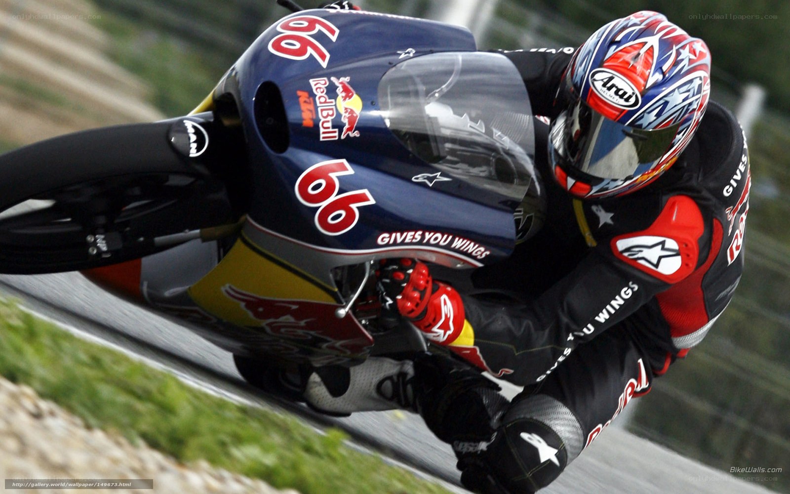 motorcycle racer on track
