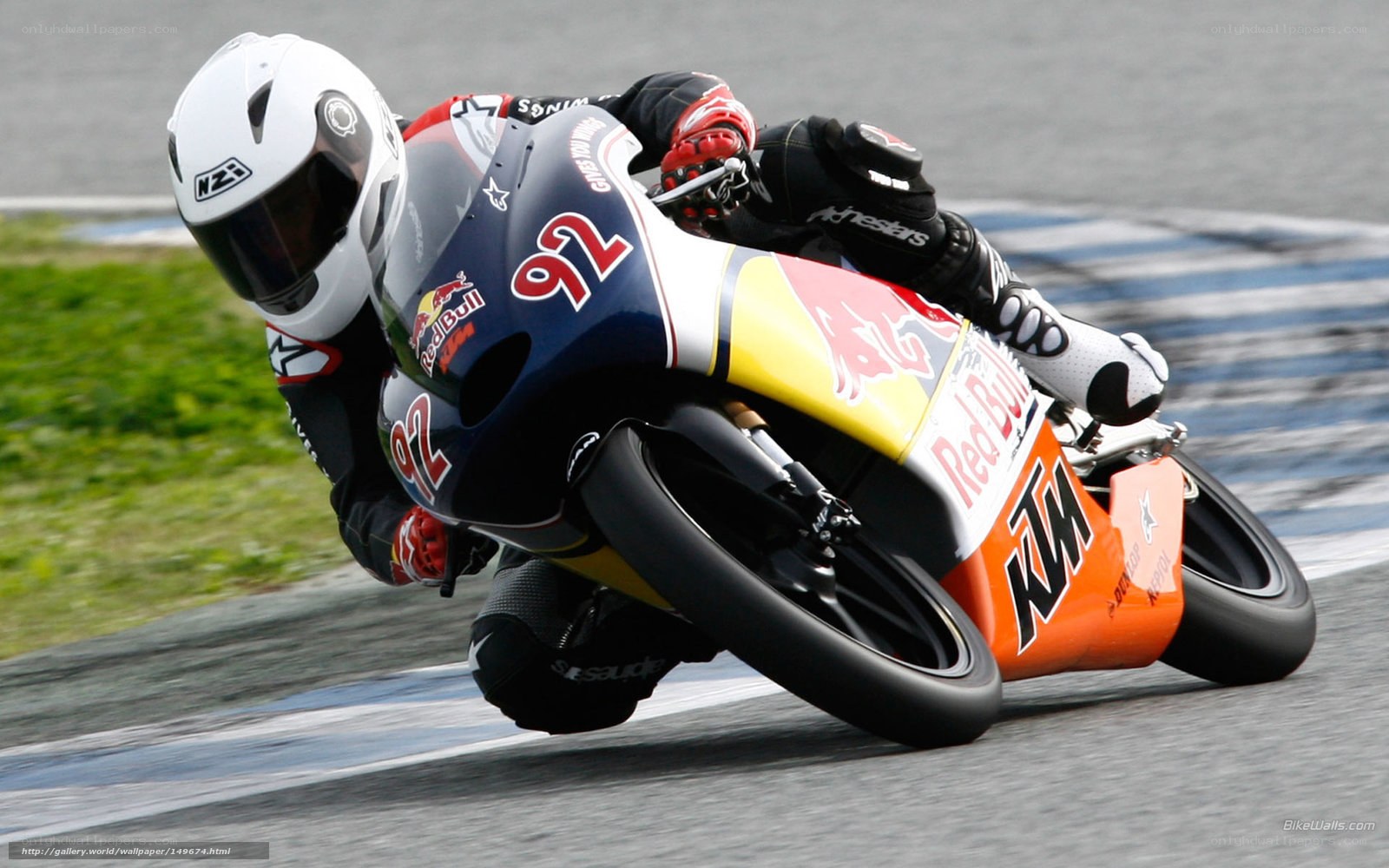 motorcycle racer on track