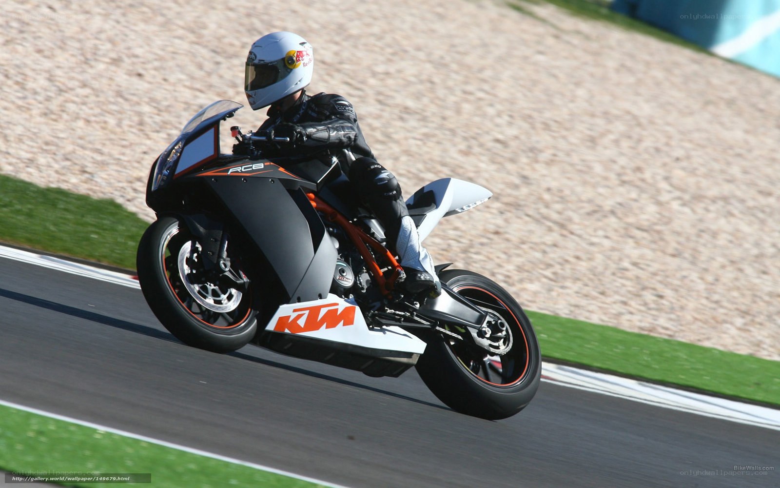 motorcycle racer on track