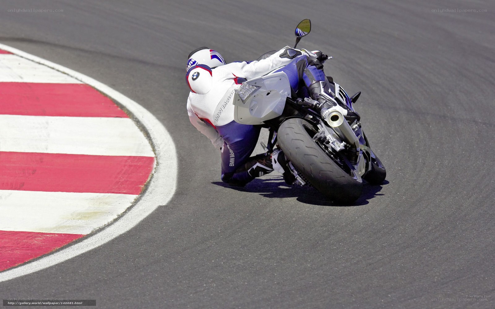 motorcycle racer on track