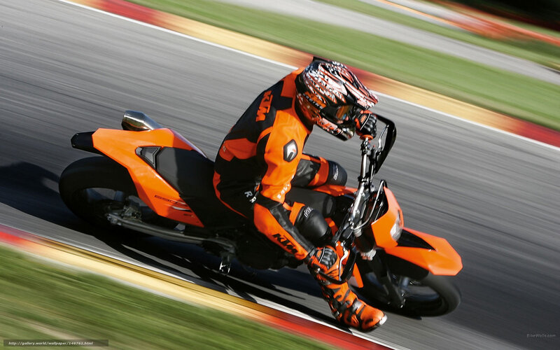motorcycle racer on track
