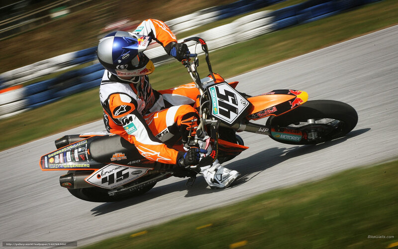 motorcycle racer on track