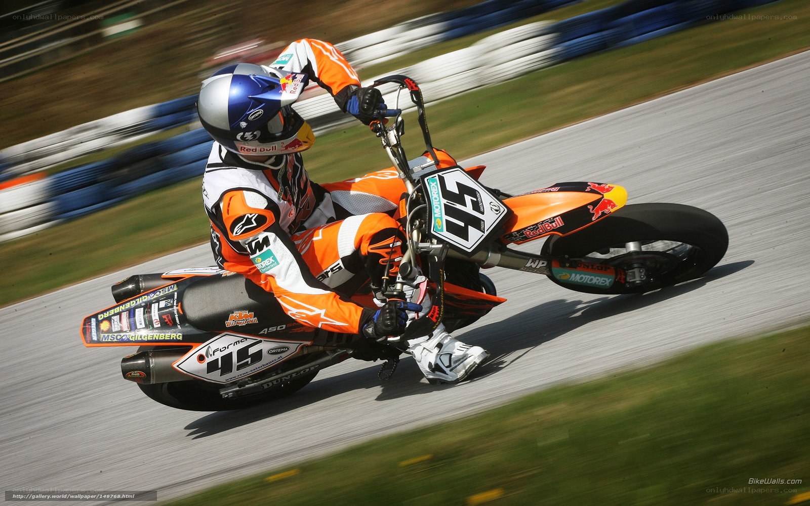 motorcycle racer on track