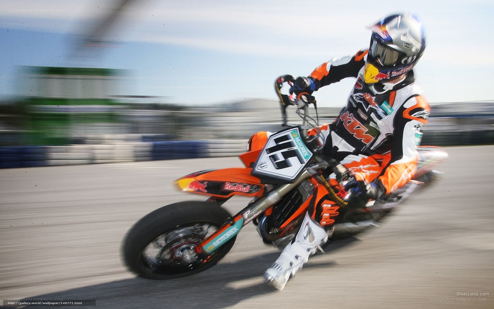 motorcycle racer on track
