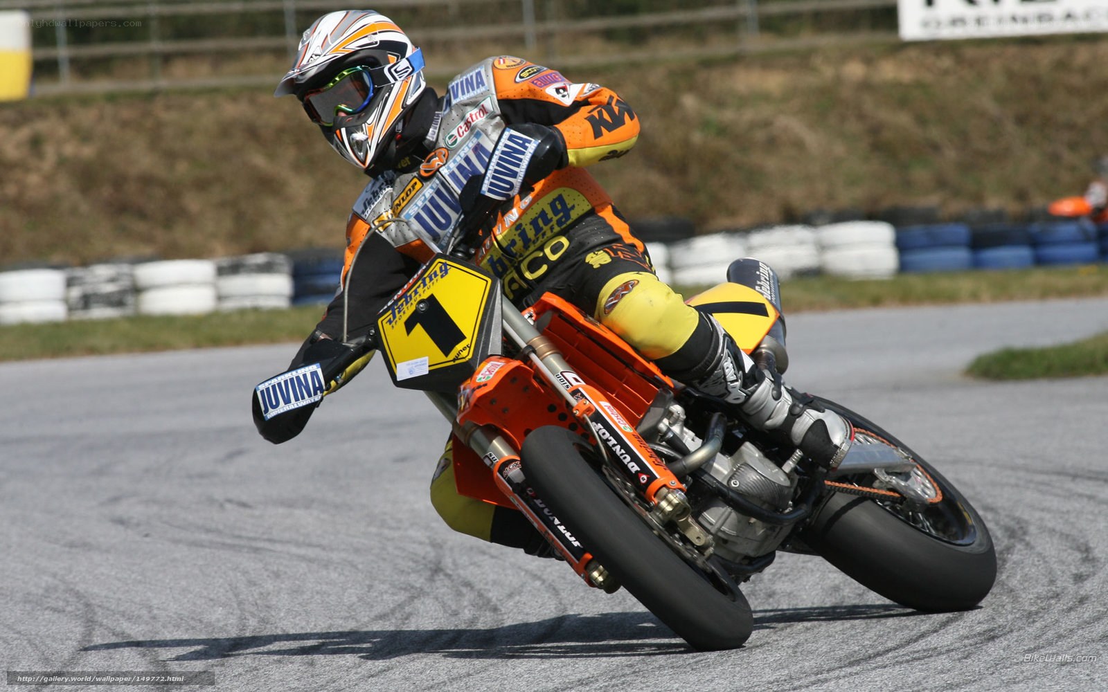 motorcycle racer on track