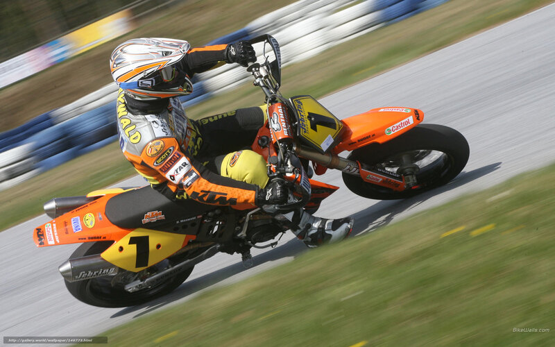 motorcycle racer on track