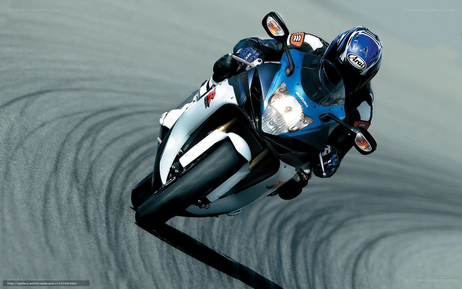 motorcycle racer on track