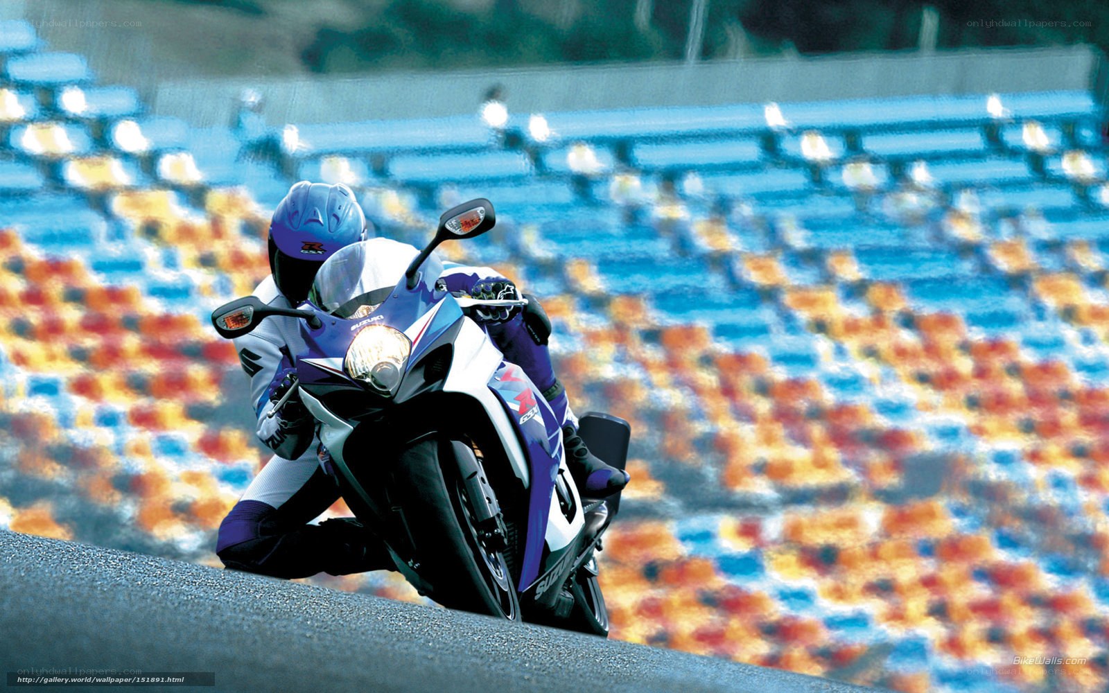 motorcycle racer on track