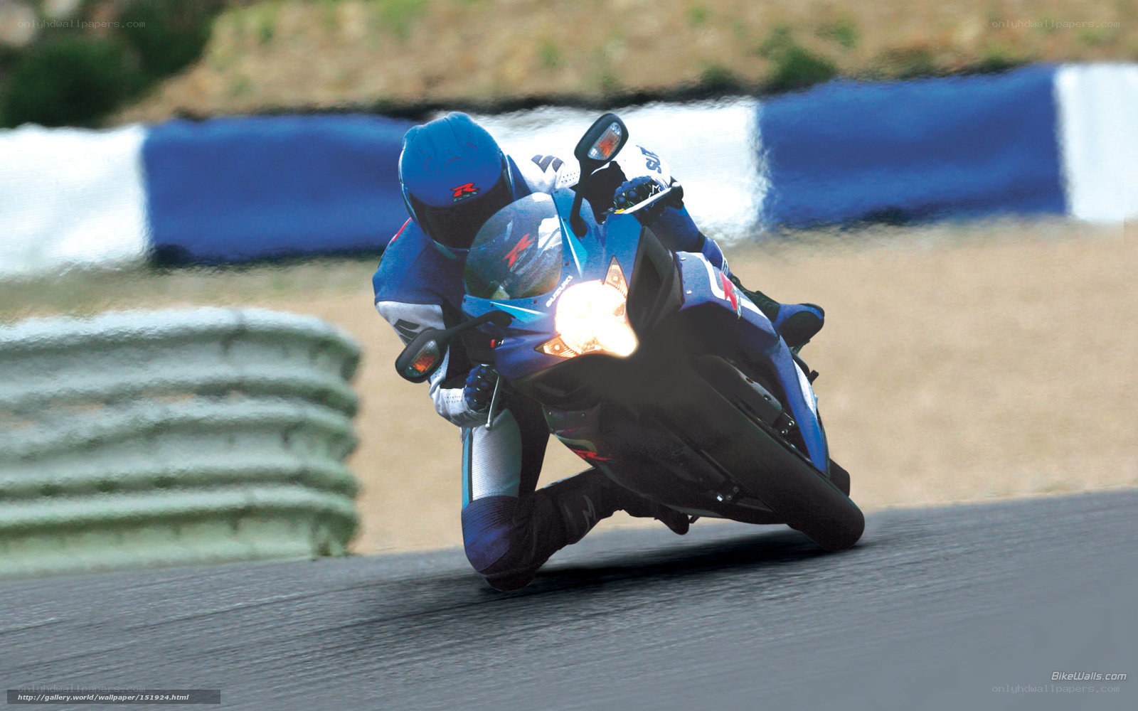 motorcycle racer on track