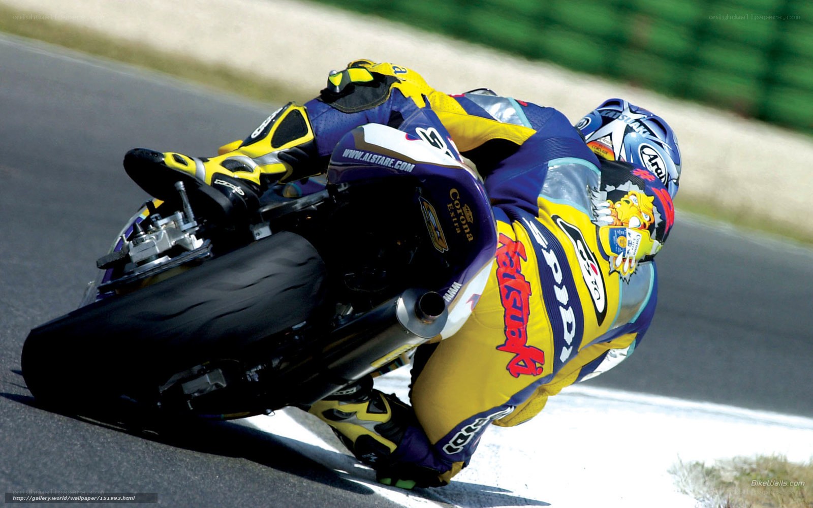 motorcycle racer on track