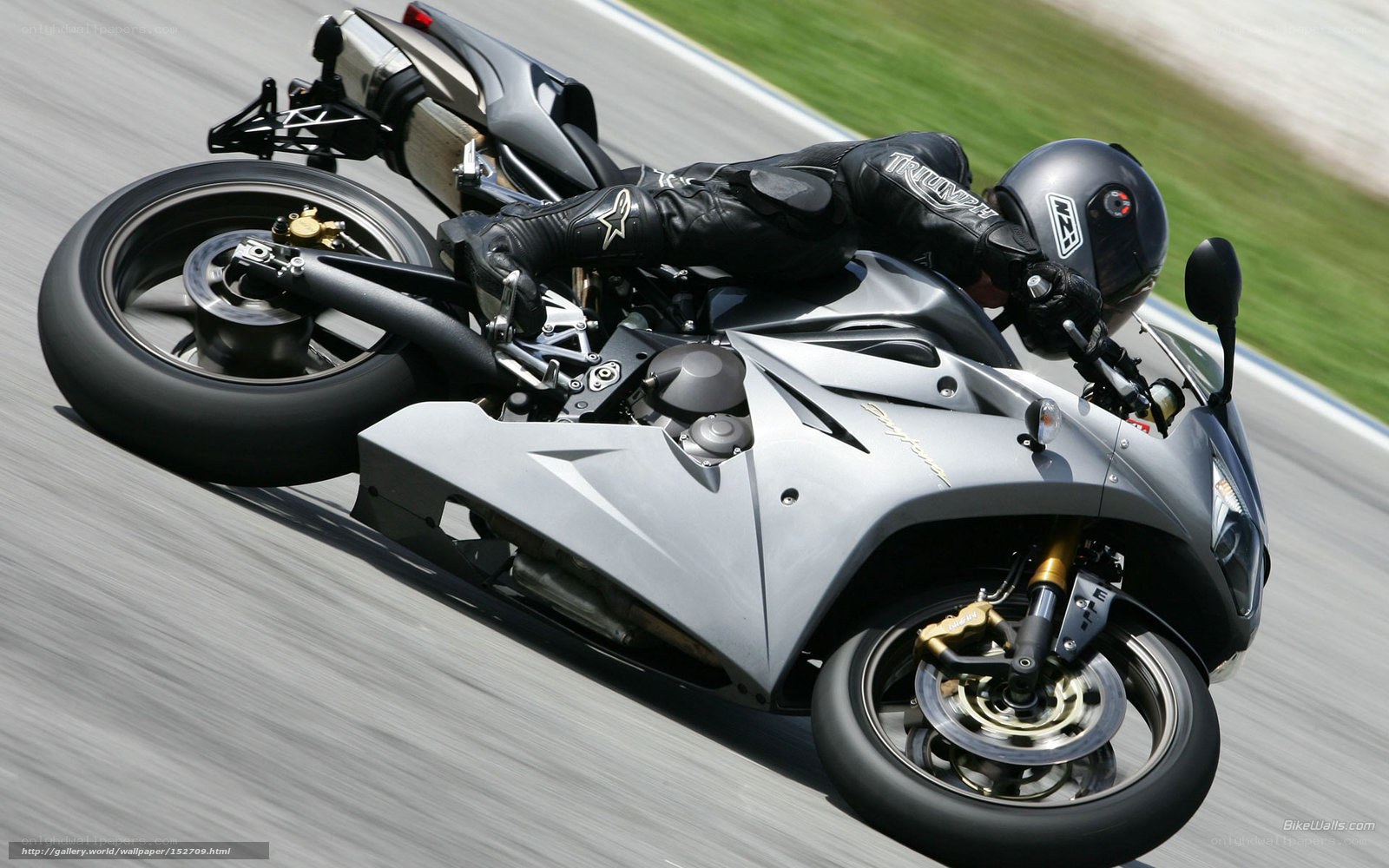 motorcycle racer on track