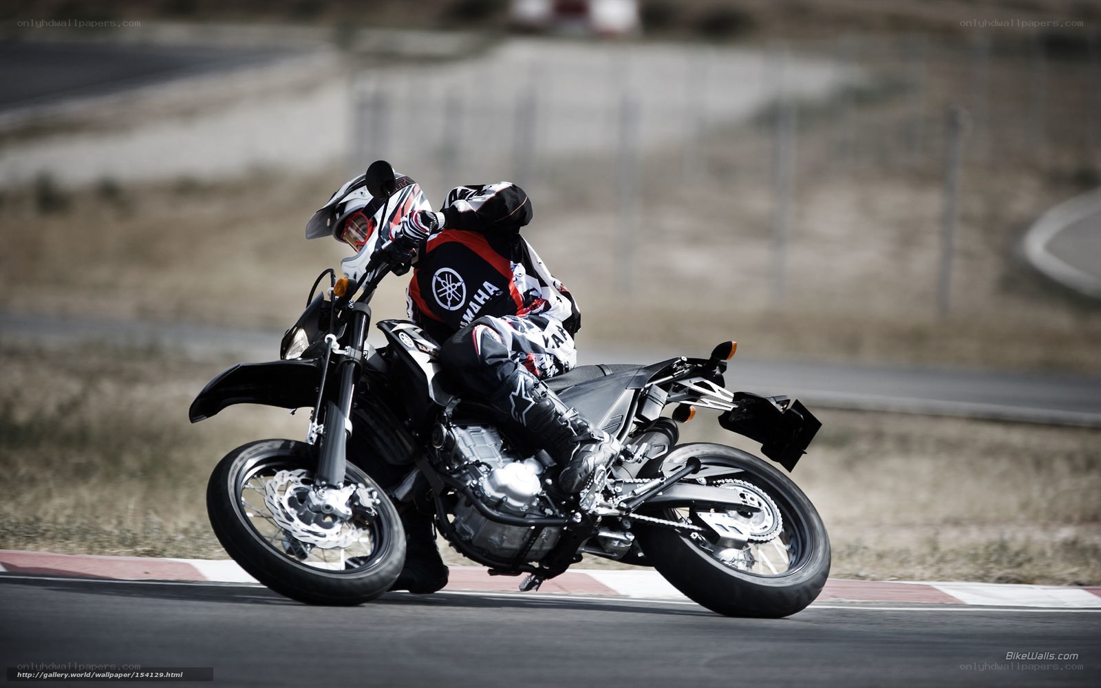 motorcycle racer on track