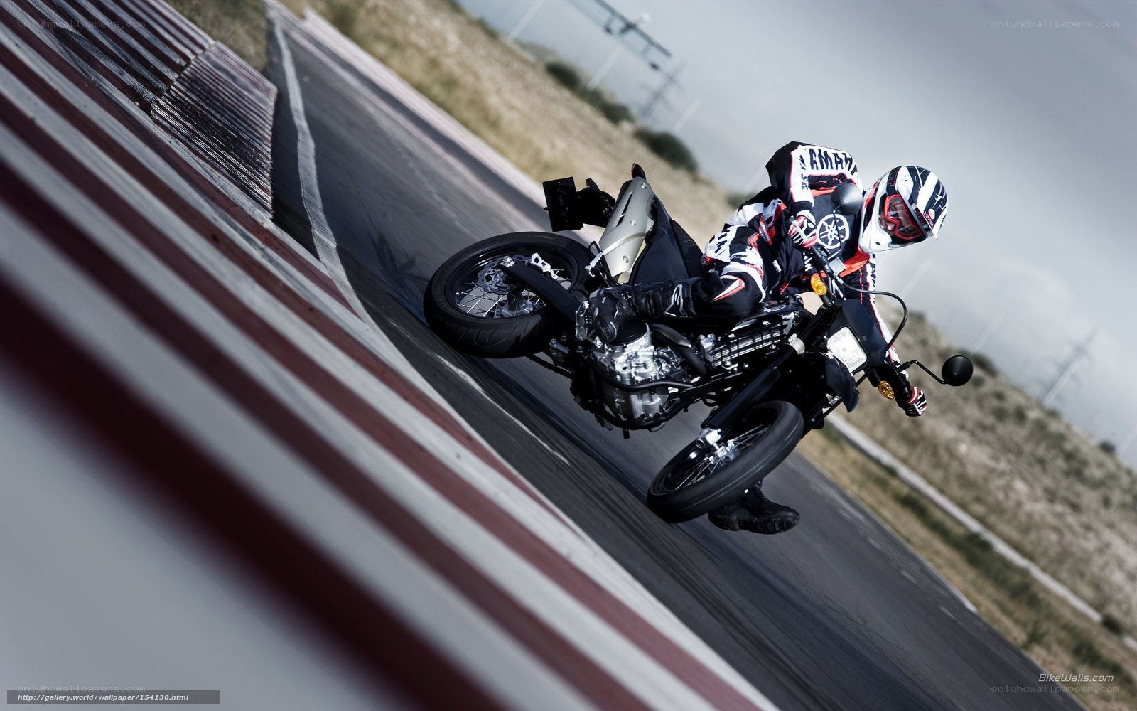 motorcycle racer on track