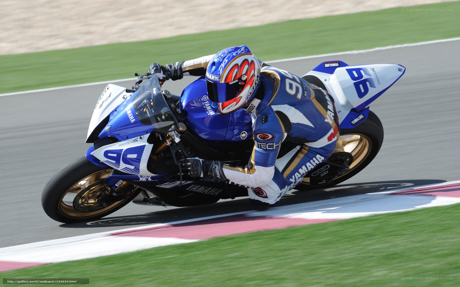 motorcycle racer on track