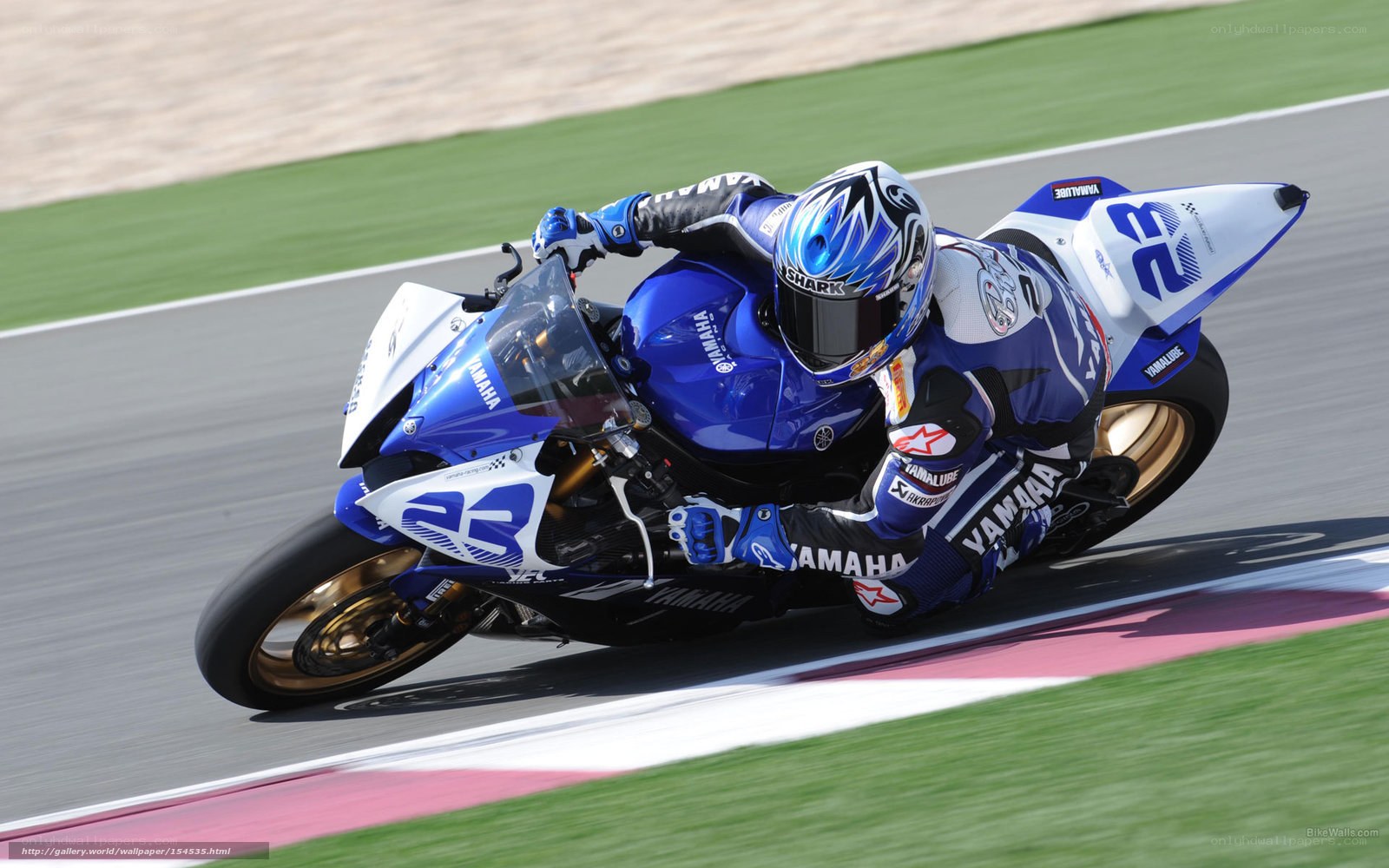 motorcycle racer on track