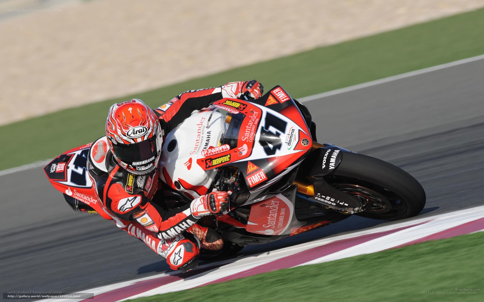 motorcycle racer on track