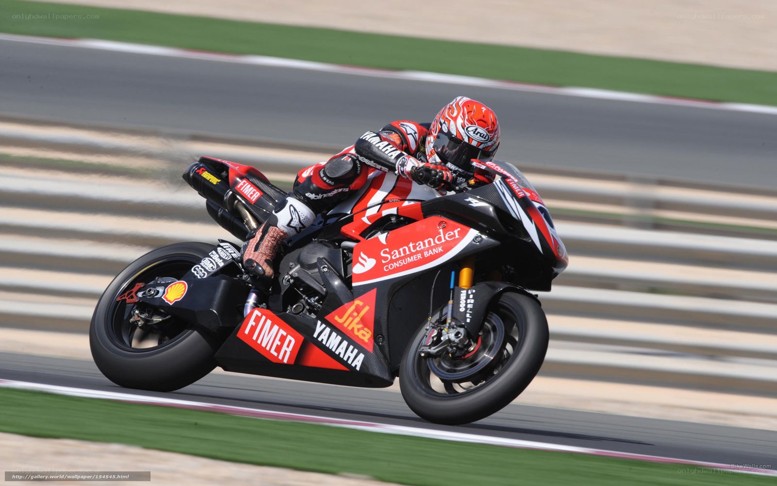 motorcycle racer on track
