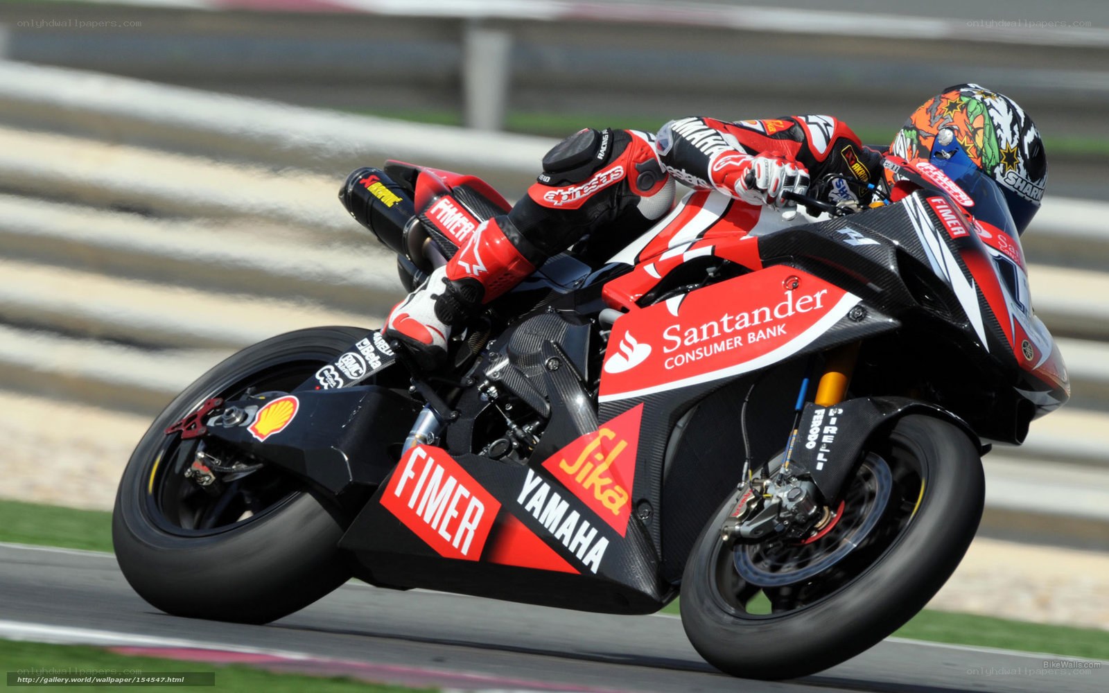 motorcycle racer on track