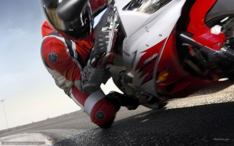 motorcycle racer on track