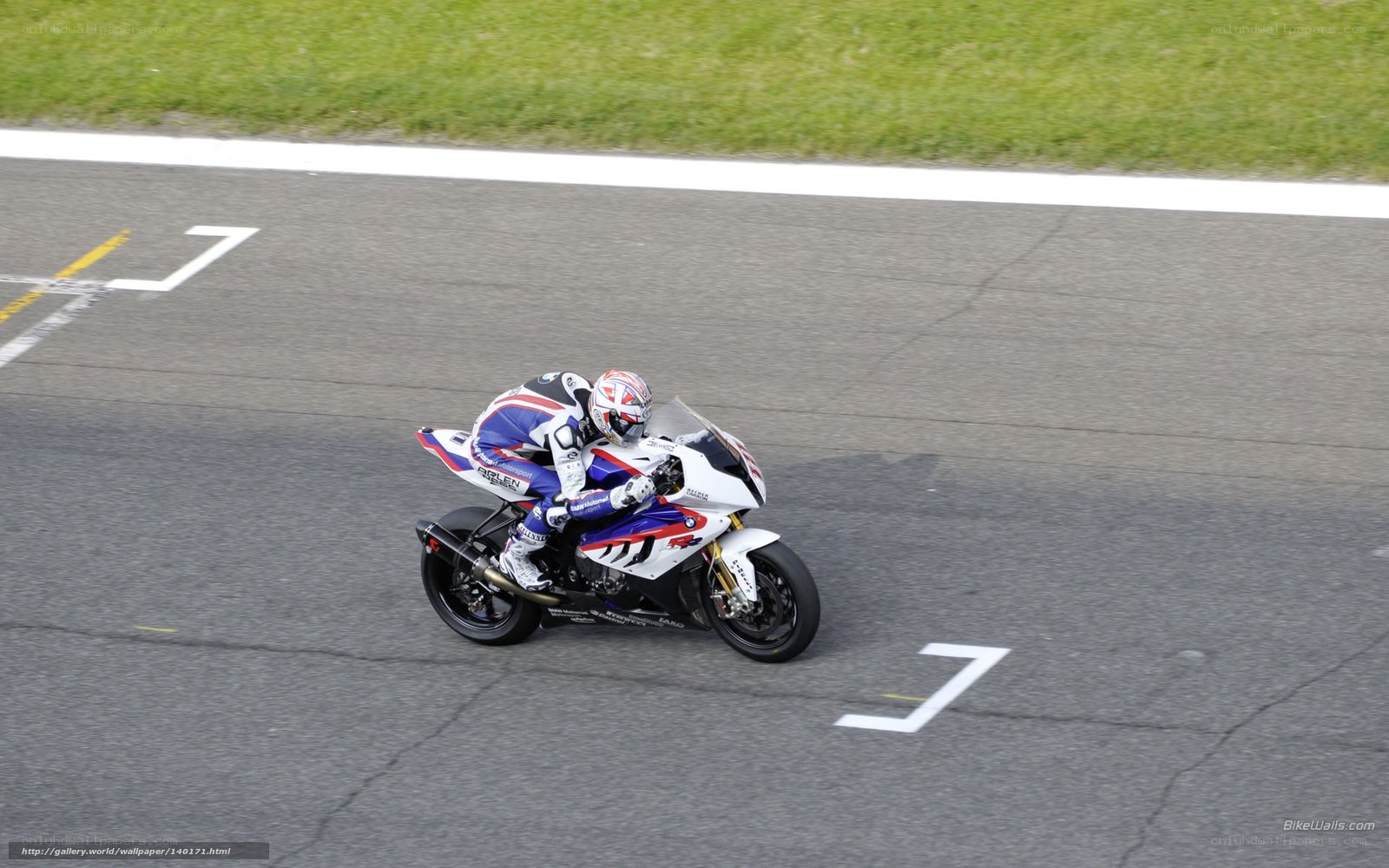 motorcycle racer on track