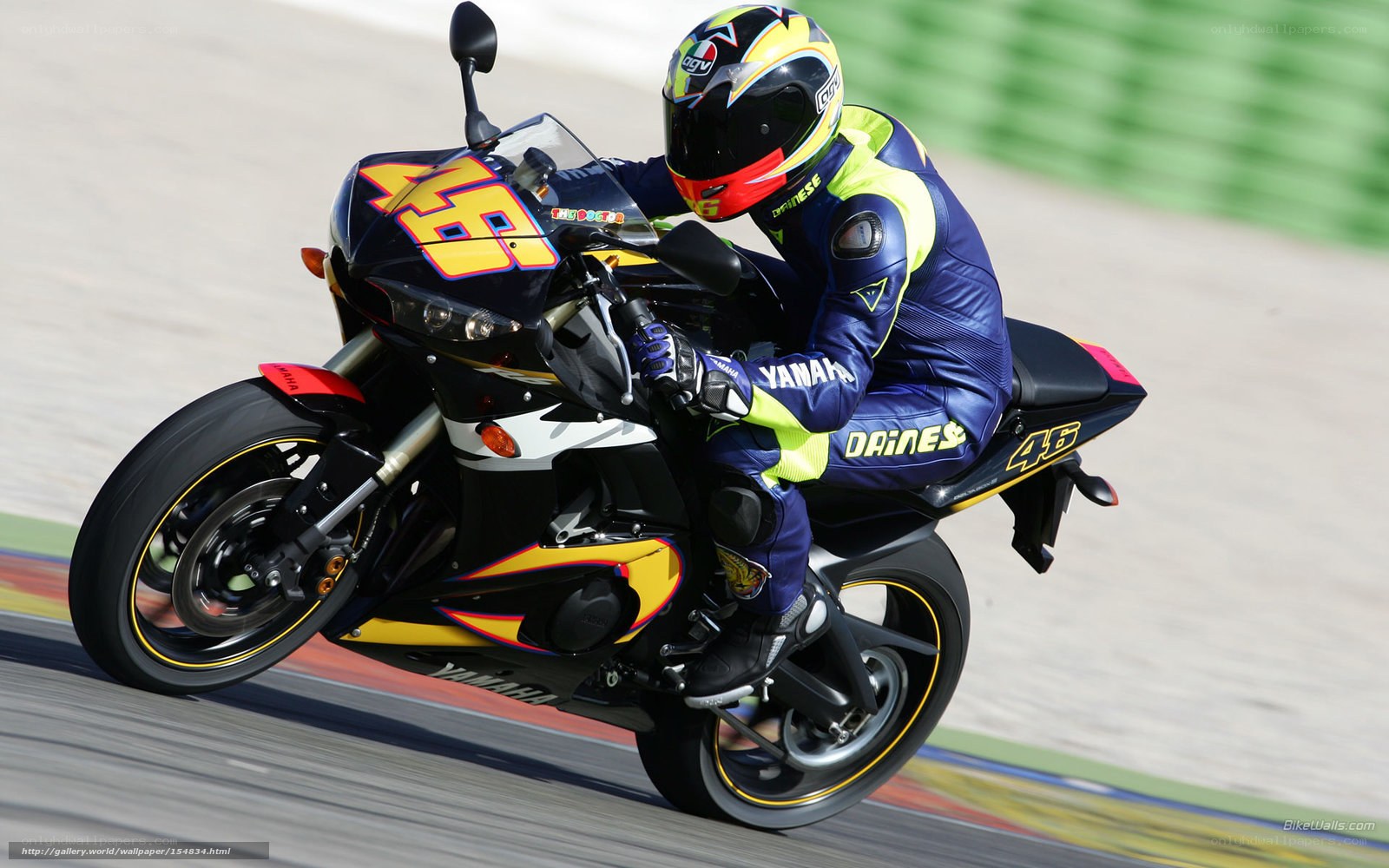 motorcycle racer on track