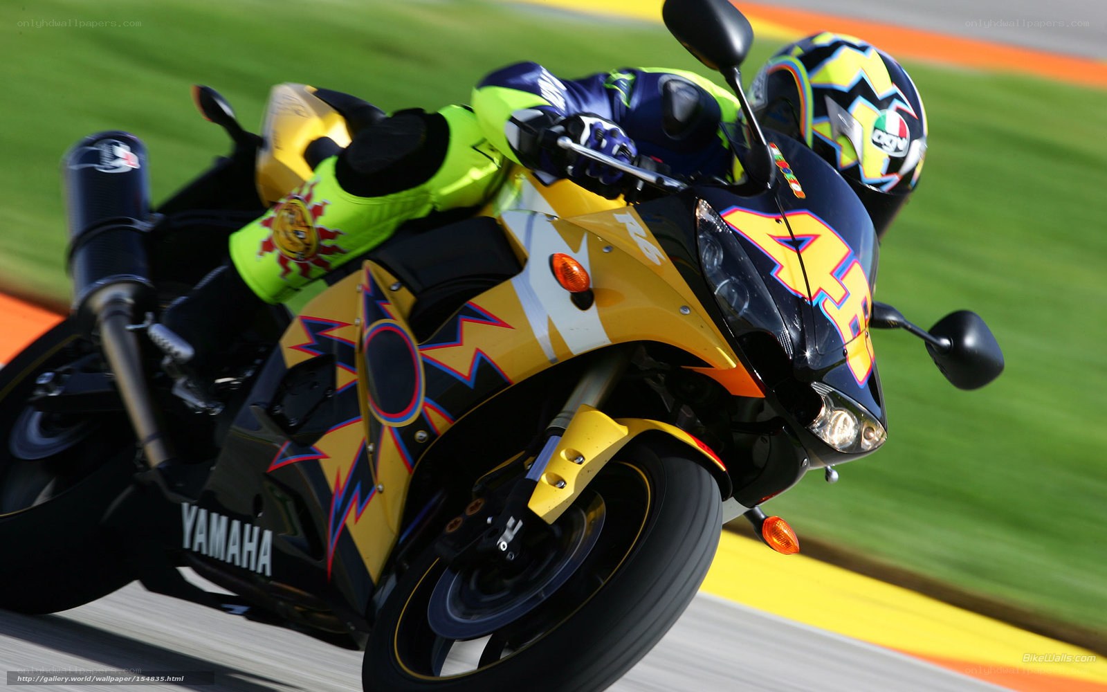 motorcycle racer on track