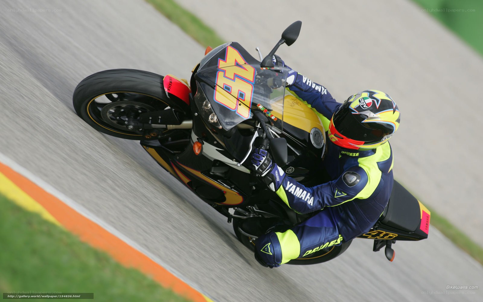 motorcycle racer on track