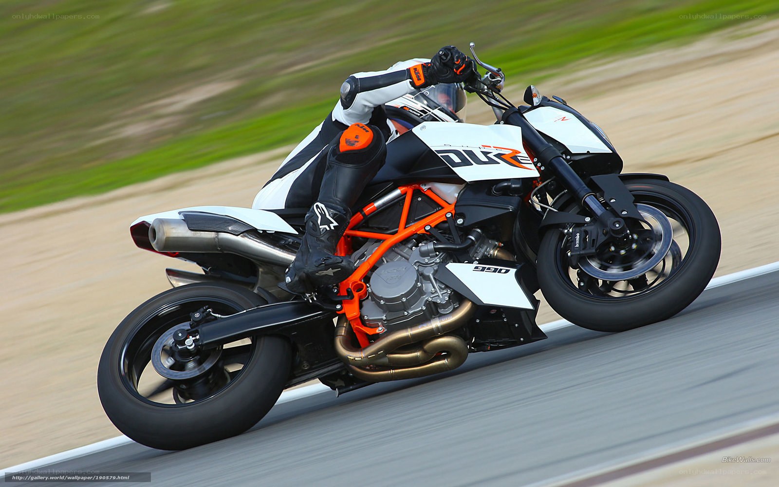 motorcycle racer on track