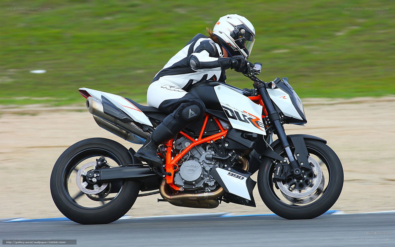 motorcycle racer on track