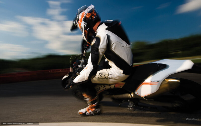 motorcycle racer on track