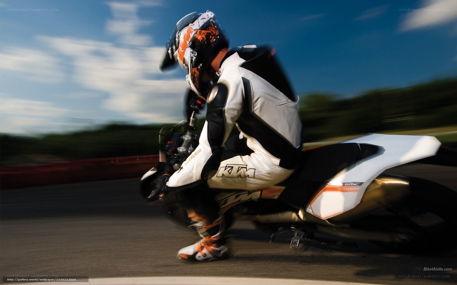 motorcycle racer on track
