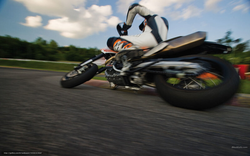 motorcycle racer on track