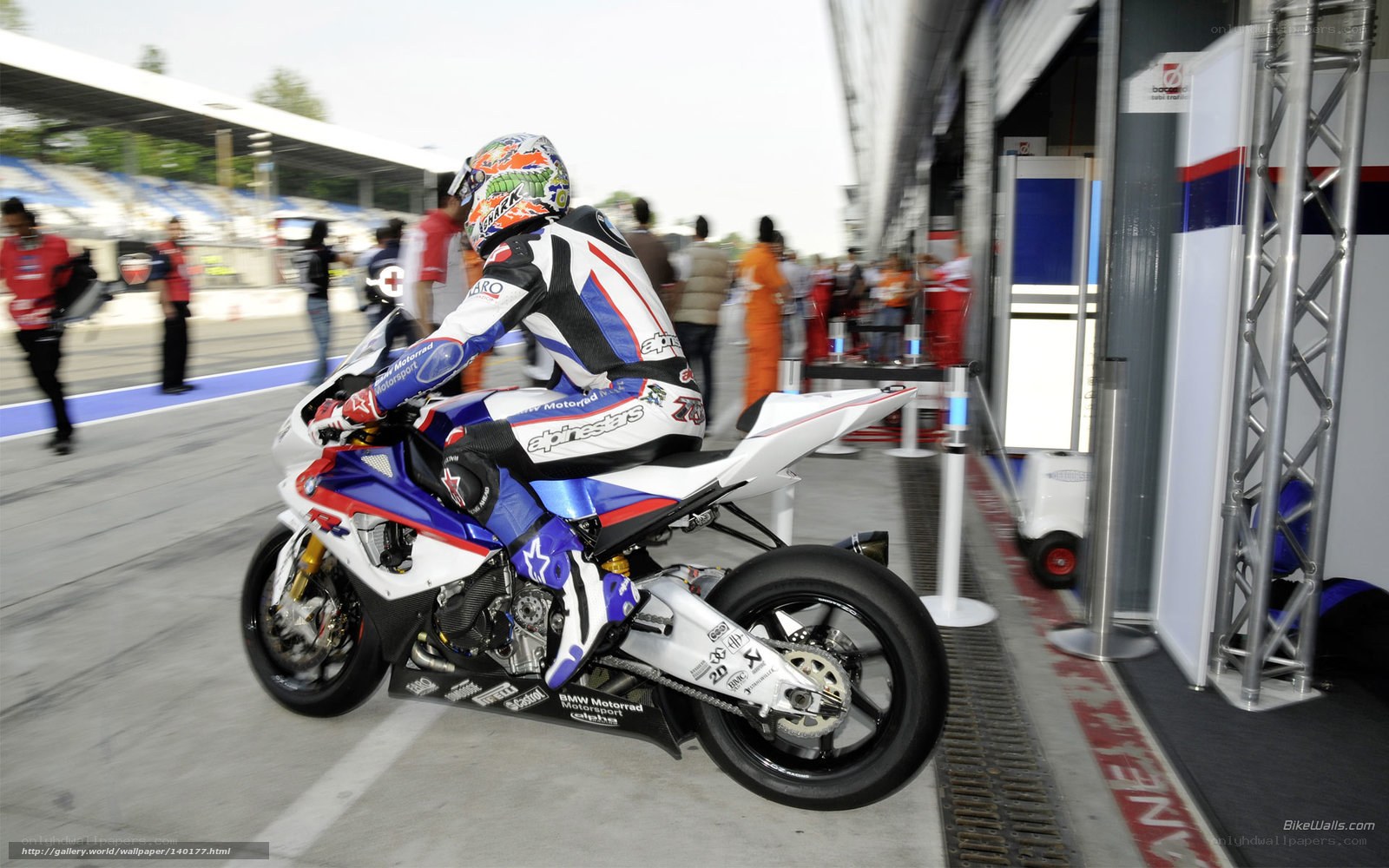 motorcycle racer on track