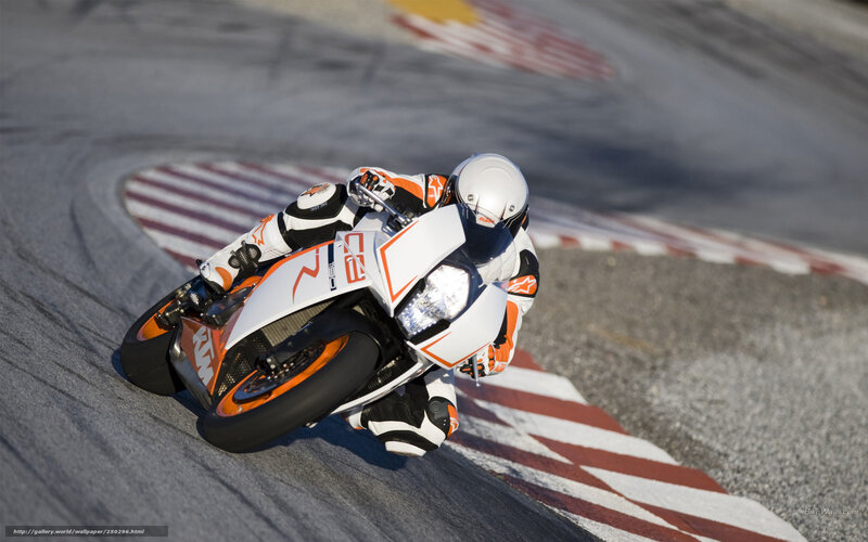 motorcycle racer on track