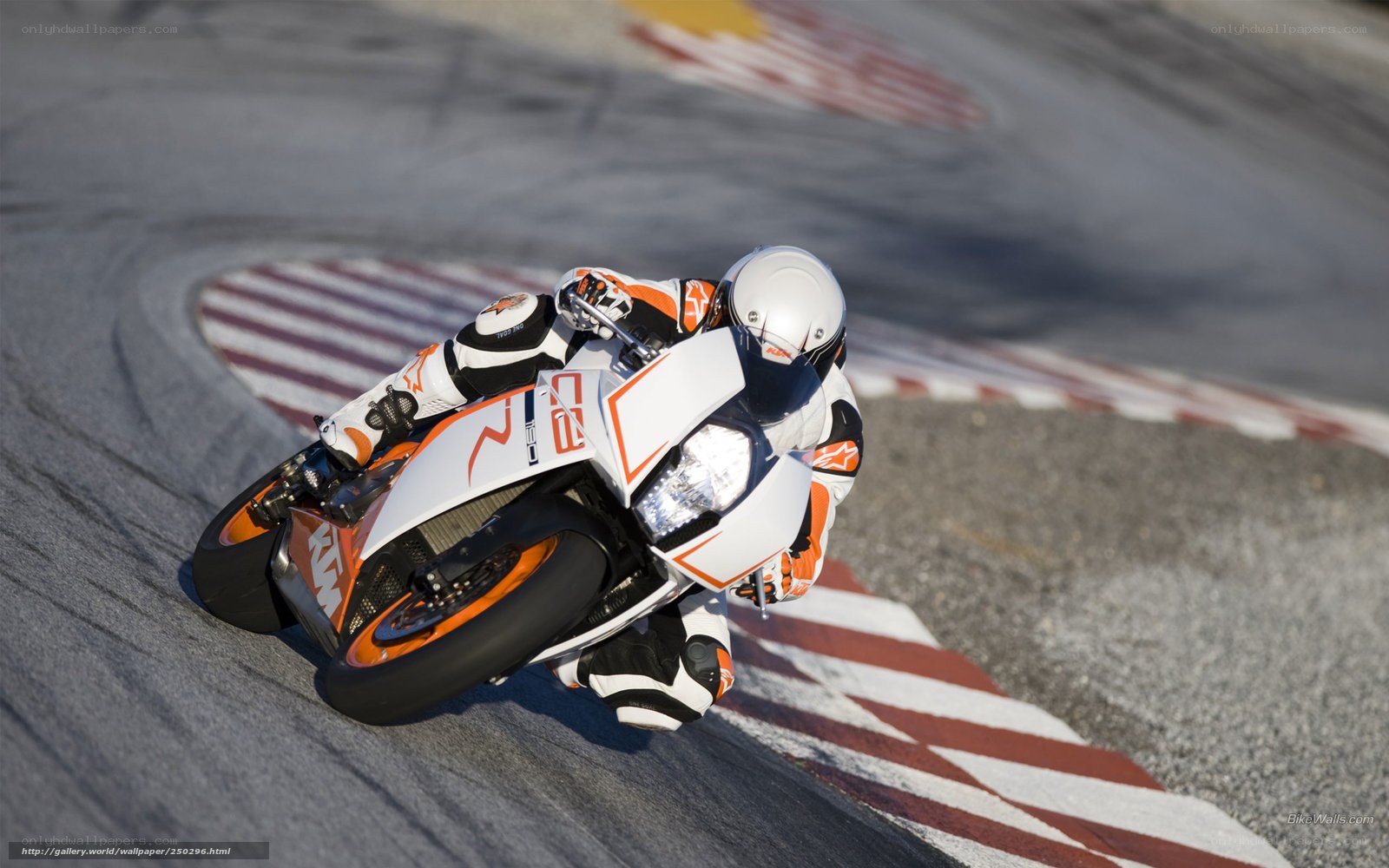 motorcycle racer on track