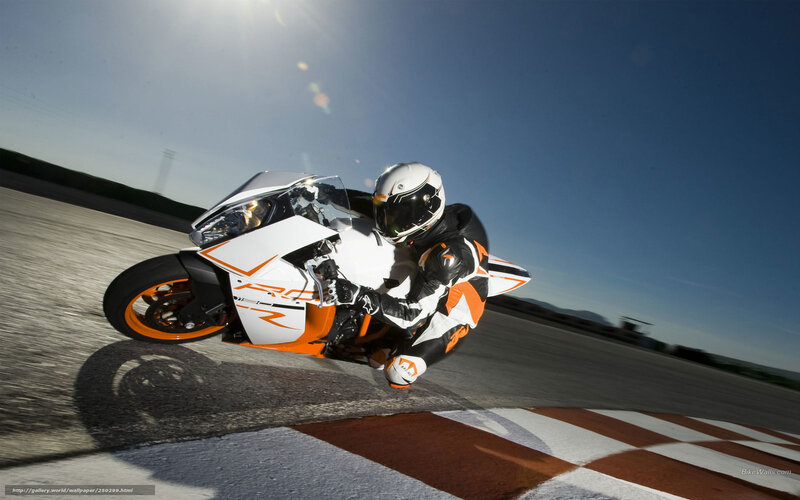 motorcycle racer on track