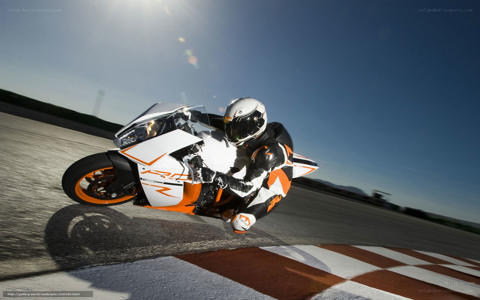 motorcycle racer on track