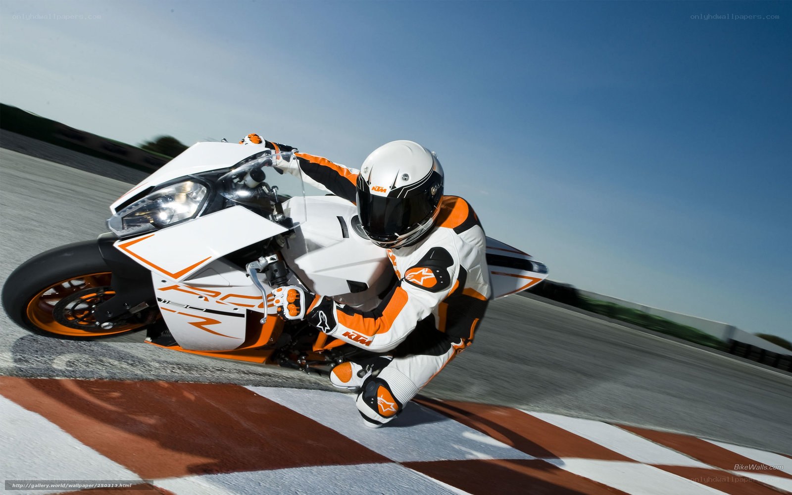 motorcycle racer on track