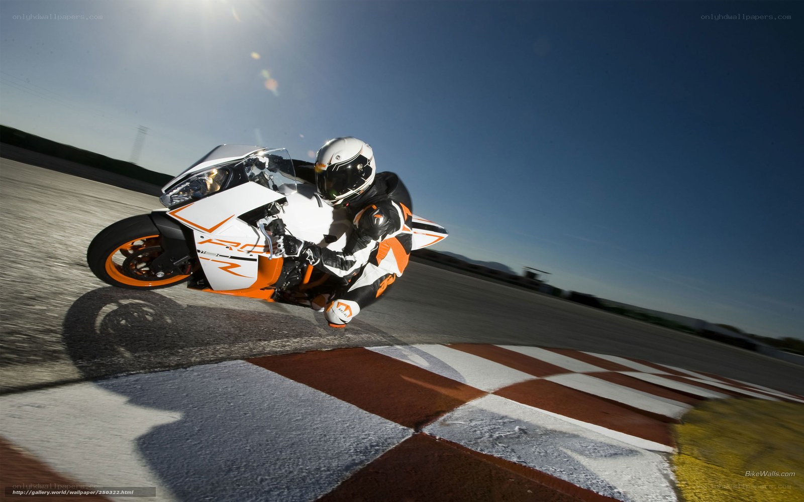 motorcycle racer on track