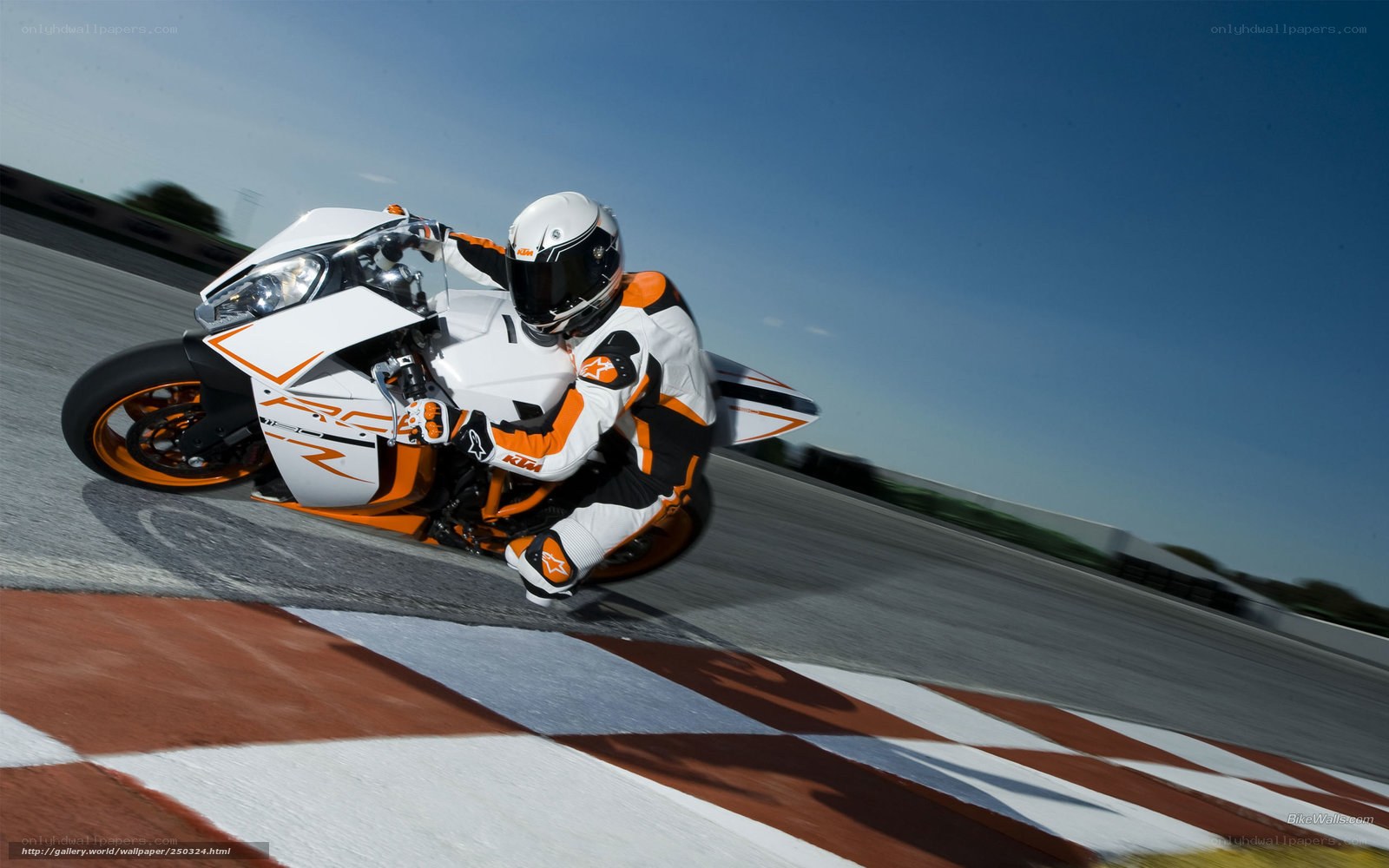 motorcycle racer on track