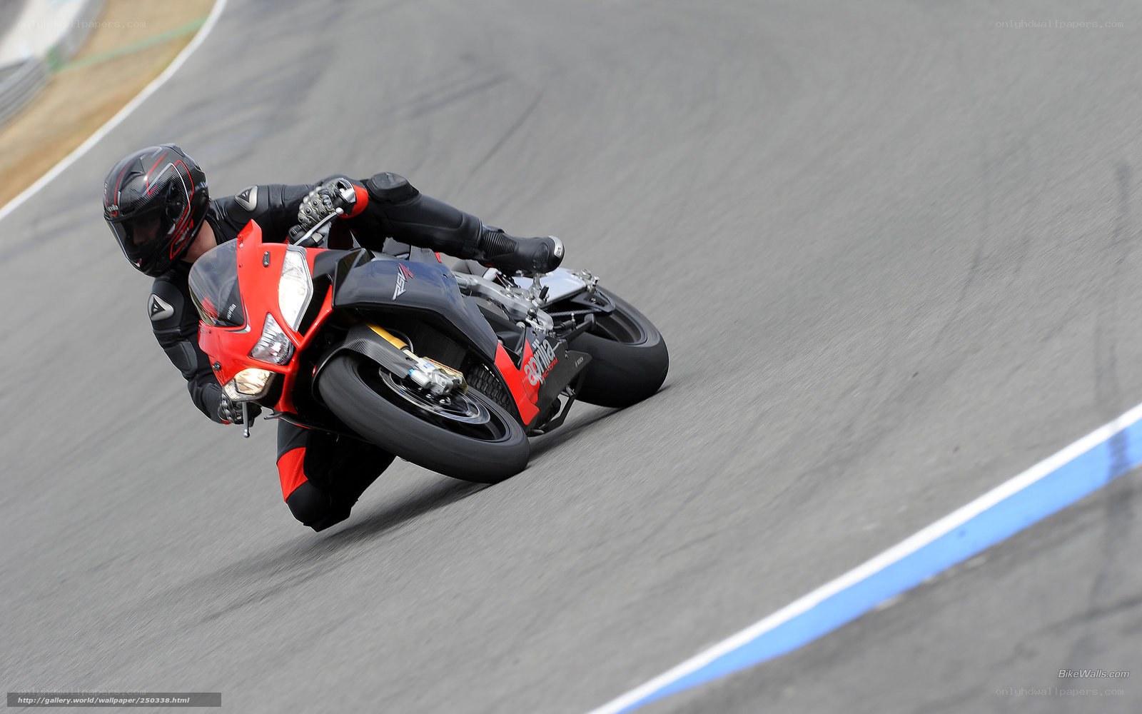 motorcycle racer on track