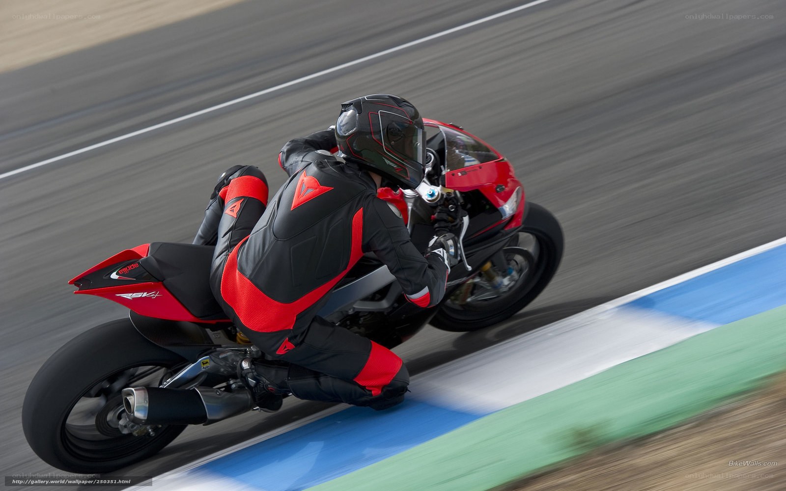 motorcycle racer on track