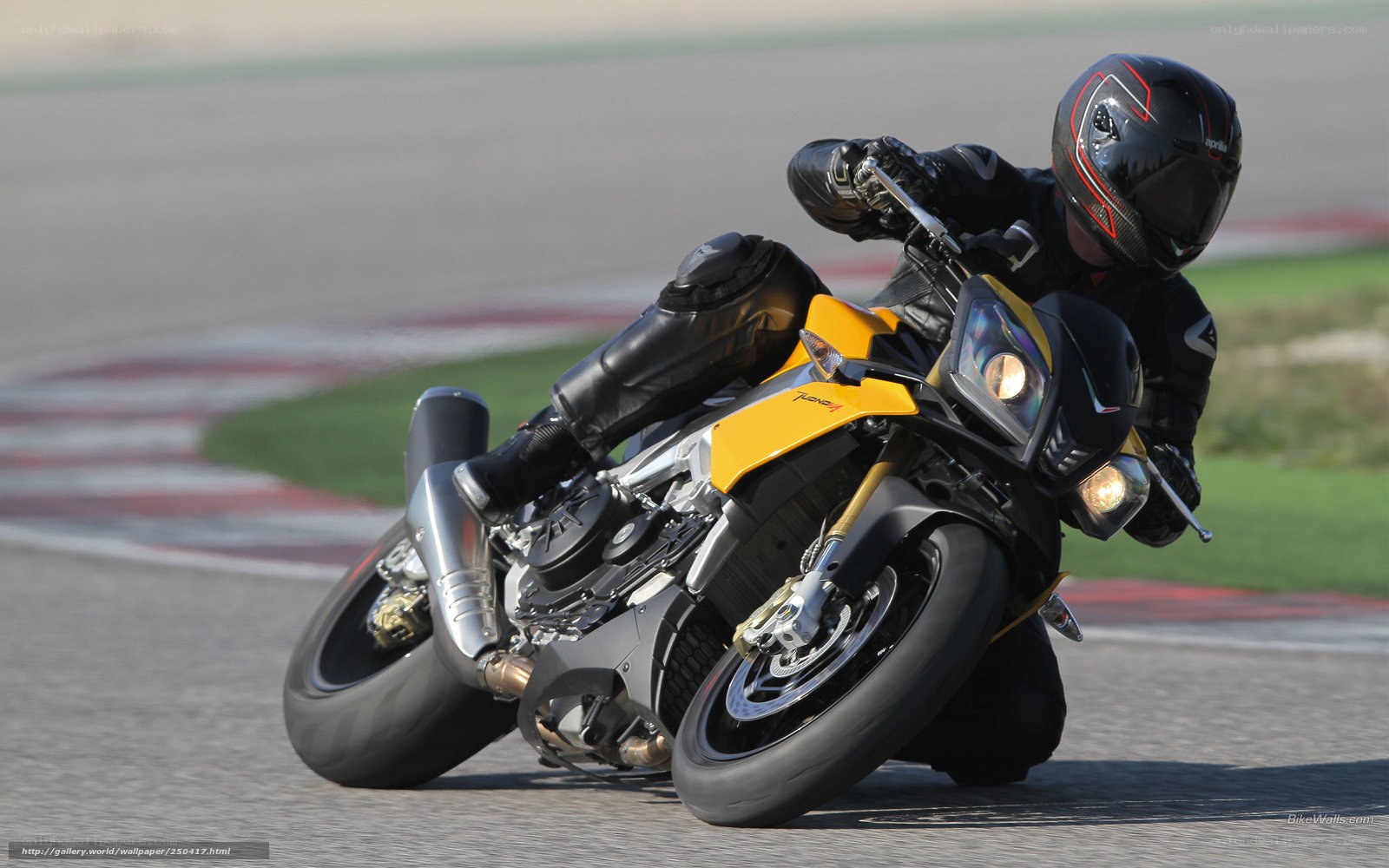 motorcycle racer on track