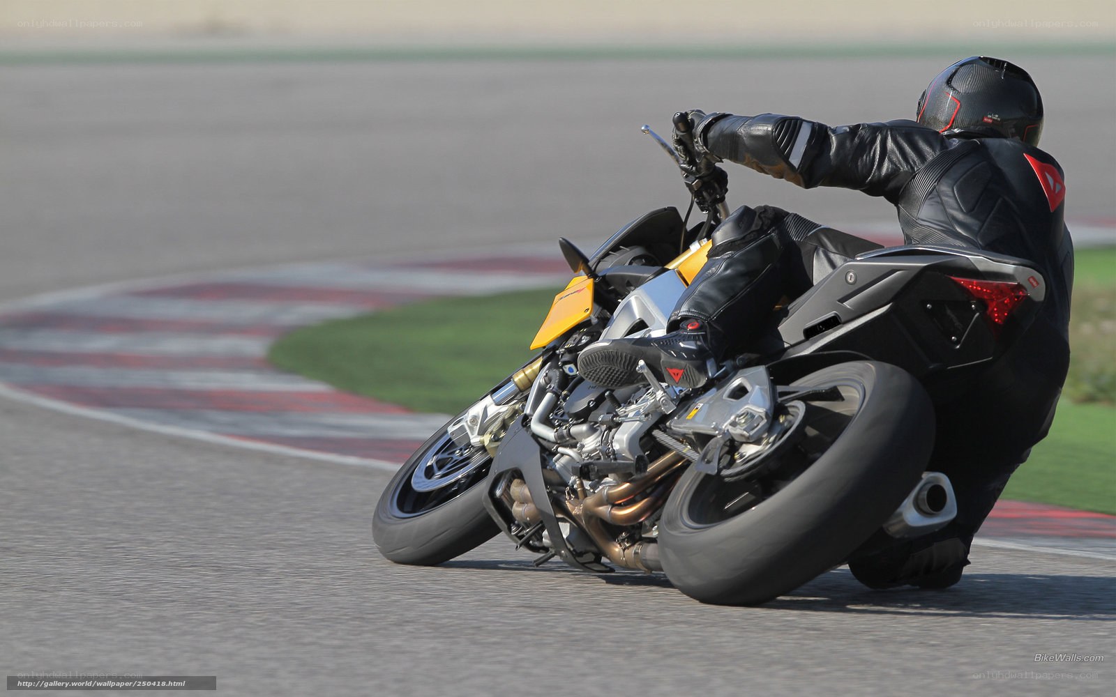 motorcycle racer on track
