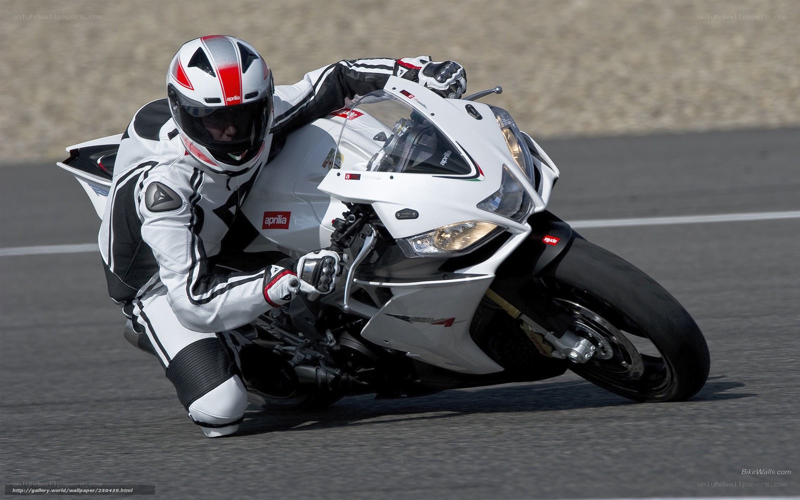 motorcycle racer on track