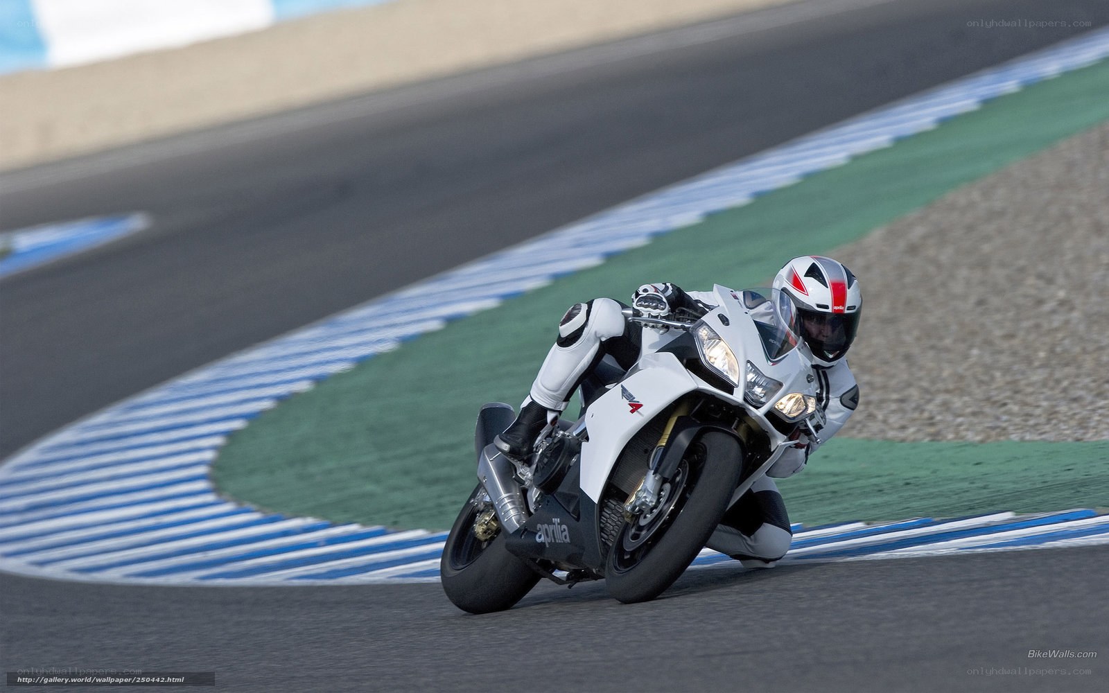 motorcycle racer on track