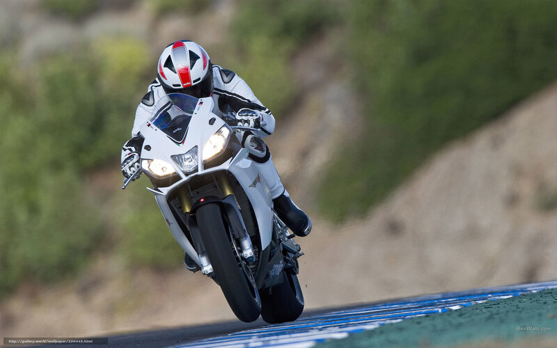 motorcycle racer on track