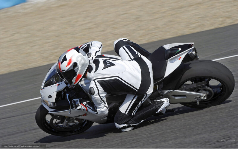 motorcycle racer on track