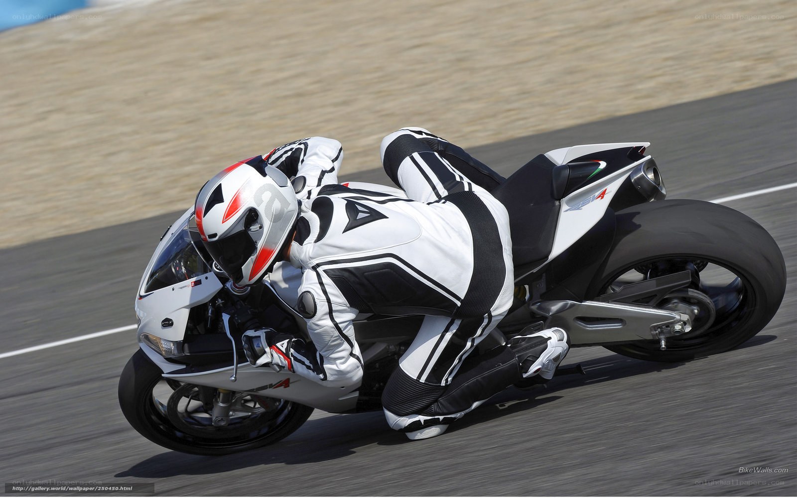 motorcycle racer on track